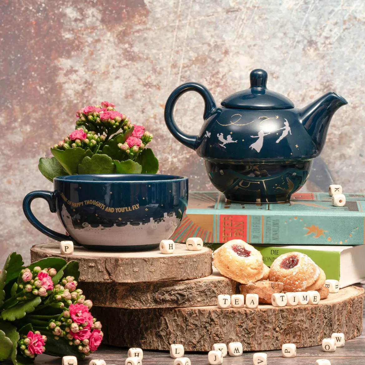 Peter Pan - Teekanne mit Tasse