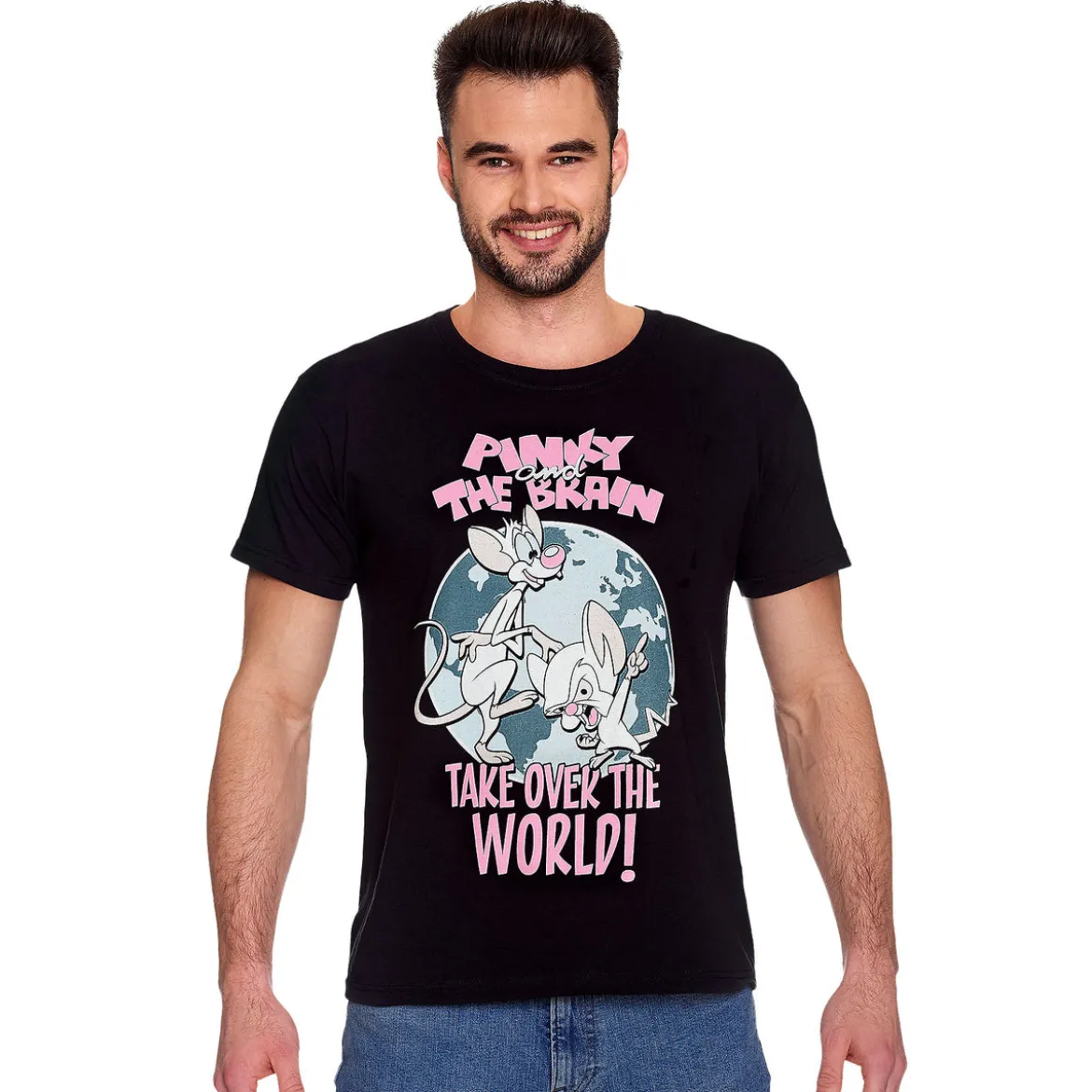 Pinky und der Brain - Take Over The World T-Shirt schwarz
