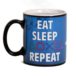 PlayStation - Eat Sleep Repeat Thermoeffekt Tasse