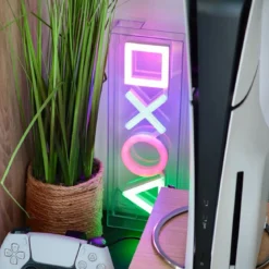 PlayStation - Neon Symbol Tischlampe