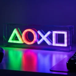 PlayStation - Neon Symbol Tischlampe