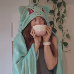 Pokemon - Bisasam Decke mit Kapuze
