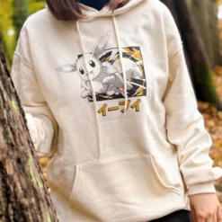 Pokemon - Evoli Evolution Katakana Hoodie