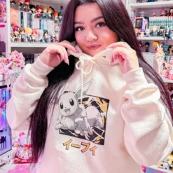 Pokemon - Evoli Evolution Katakana Hoodie