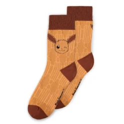 Pokemon - Evoli Evolution Socken 3er Set braun-schwarz-rosa