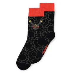 Pokemon - Evoli Evolution Socken 3er Set braun-schwarz-rosa