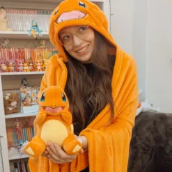 Pokemon - Glumanda Decke mit Kapuze