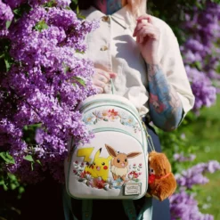 Pokemon - Pikachu und Evoli Floral Mini Rucksack