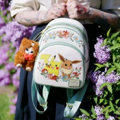 Pokemon - Pikachu und Evoli Floral Mini Rucksack