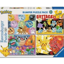Pokémon Puzzles 4er-Pack Pokémon-Kumpels (4x100 Teile)