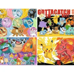 Pokémon Puzzles 4er-Pack Pokémon-Kumpels (4x100 Teile)