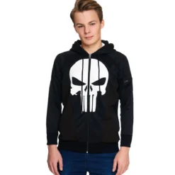 Punisher - Logo Kapuzenjacke schwarz