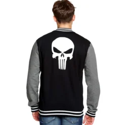 Punisher - Skull College Jacke schwarz-grau