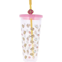 Pusheen Becher mit Strohhalm 700 ml