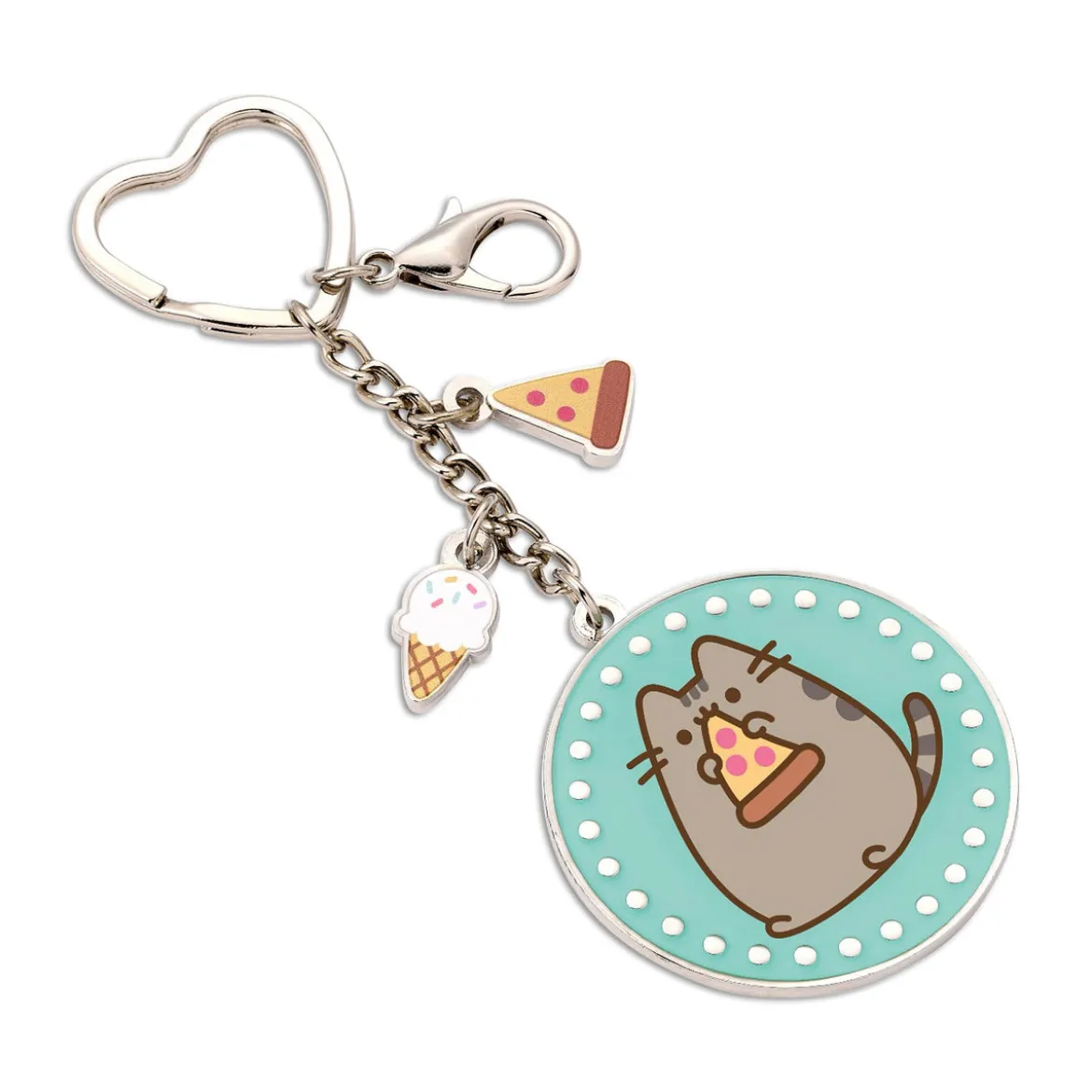 Pusheen - Eat Pizza Schlüsselanhänger