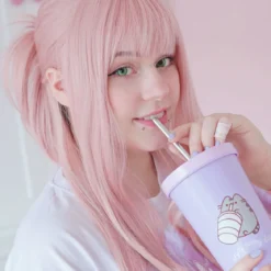 Pusheen - Enjoy Every Day Trinkbecher mit Strohhalm