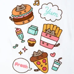 Pusheen - Foodie T-Shirt Damen weiß