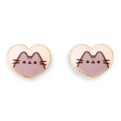 Pusheen - Herz Ohrstecker