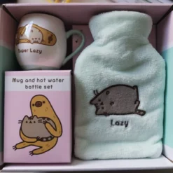 Pusheen - Lazy Wärmflasche mit Tasse