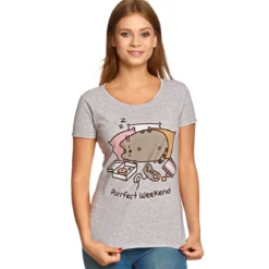 Pusheen - Purrfect Weekend Damen T-Shirt grau