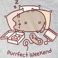 Pusheen - Purrfect Weekend T-Shirt Damen grau