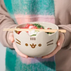 Pusheen - Ramen Schale mit Ess-Stäbchen