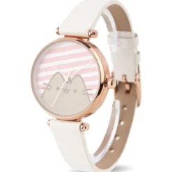 Pusheen - Stripes Uhr weiß