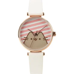Pusheen - Stripes Uhr weiß
