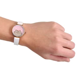 Pusheen - Stripes Uhr weiß
