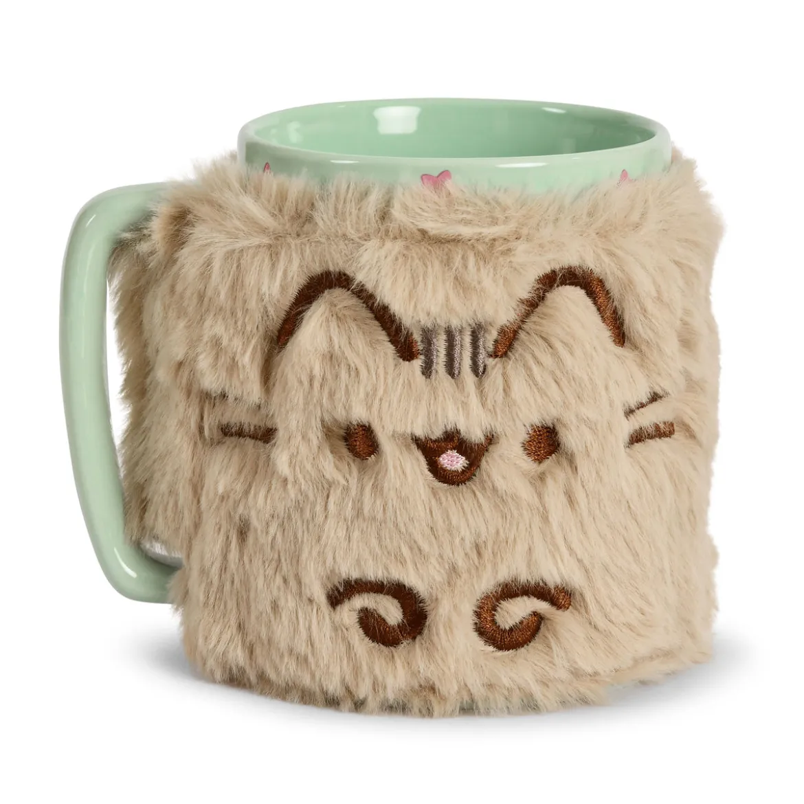 Pusheen - Tasse mit Plüschüberzug