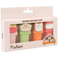 Pusheen Textmarker mit Topper Sushi Roll 4er Set