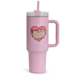 Pusheen - Yum To Go Becher mit Strohhalm