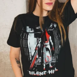Pyramid Head T-Shirt schwarz für Silent Hill Fans