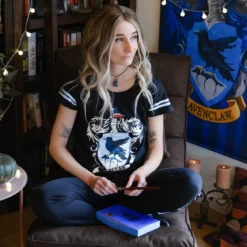 Ravenclaw Wappen Pyjama schwarz - Harry Potter
