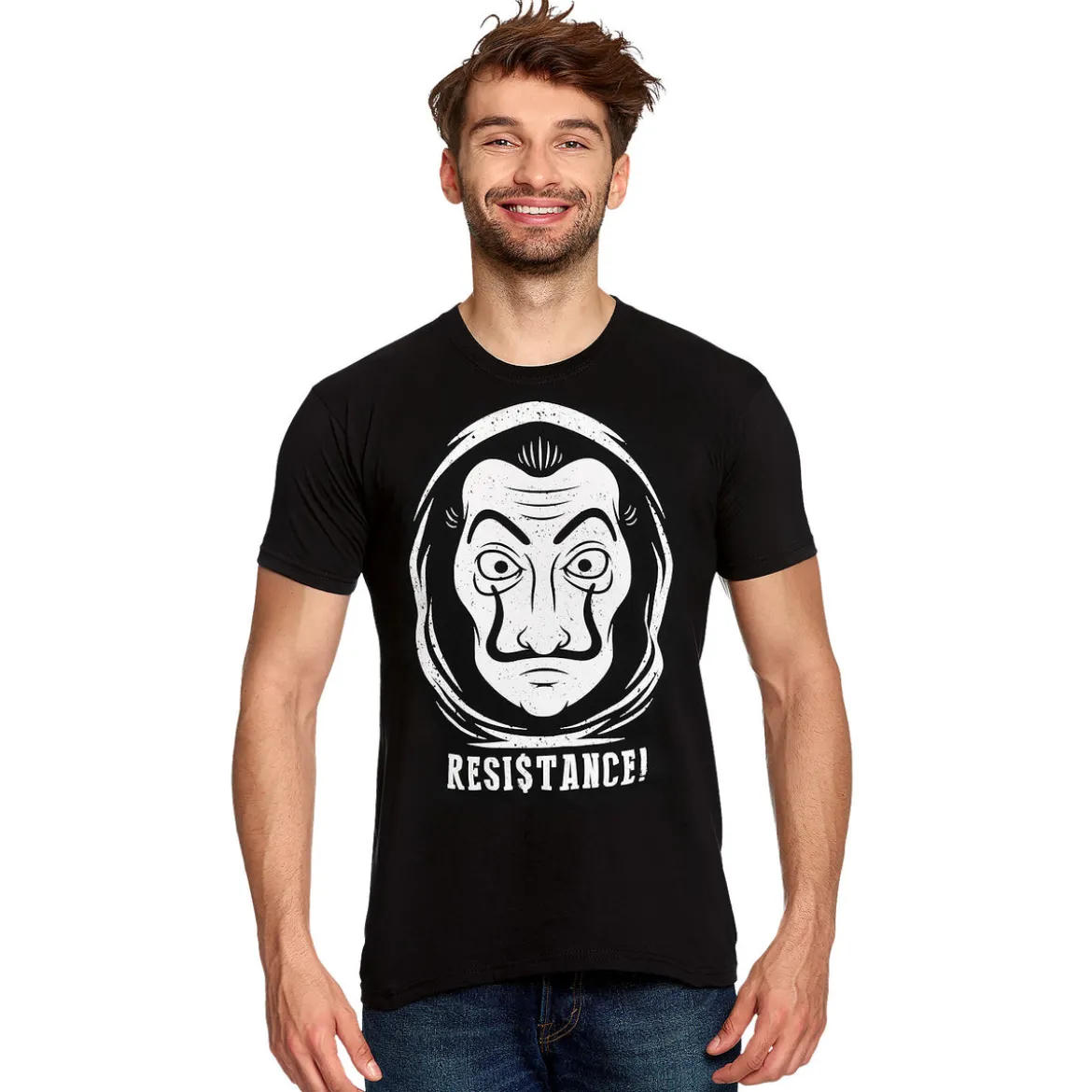 Resistance T-Shirt für Haus des Geldes Fans schwarz