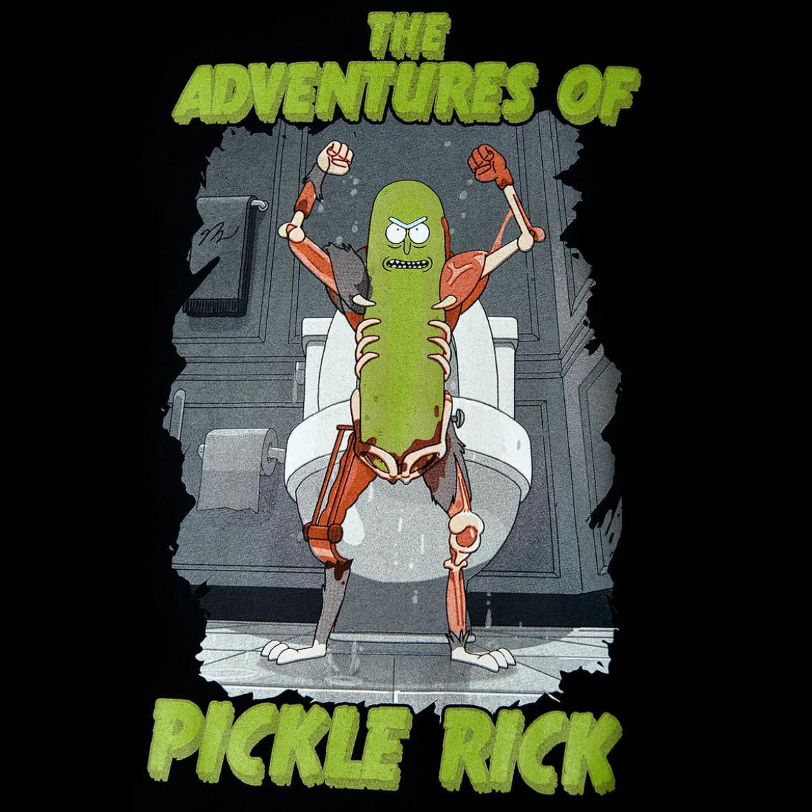 Rick and Morty - Adventures of Pickle Rick T-Shirt schwarz