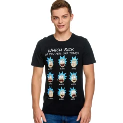 Rick and Morty - Emotions of Rick T-Shirt schwarz