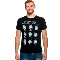 Rick and Morty - Emotions of Rick T-Shirt schwarz
