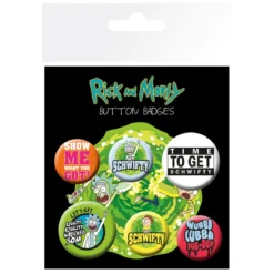 Rick and Morty - 6er Button Set