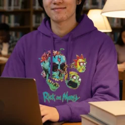 Rick and Morty- Morty und Rick Face Hoodie