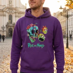 Rick and Morty- Morty und Rick Face Hoodie