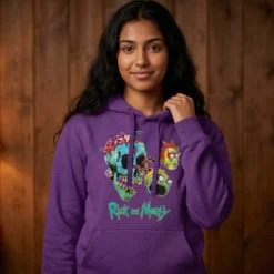 Rick and Morty- Morty und Rick Face Hoodie