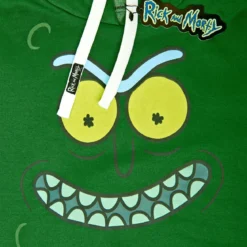 Rick and Morty - Pickle Rick Face Hoodie grün