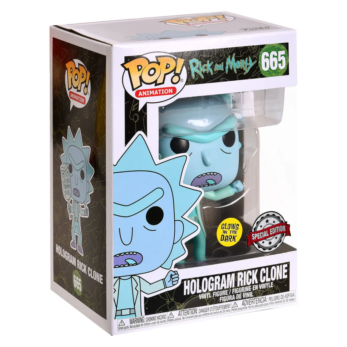 Rick and Morty - Rick Glow in the Dark Funko Pop Figur