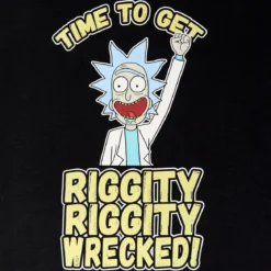 Rick and Morty - Riggity Wrecked Sweater schwarz