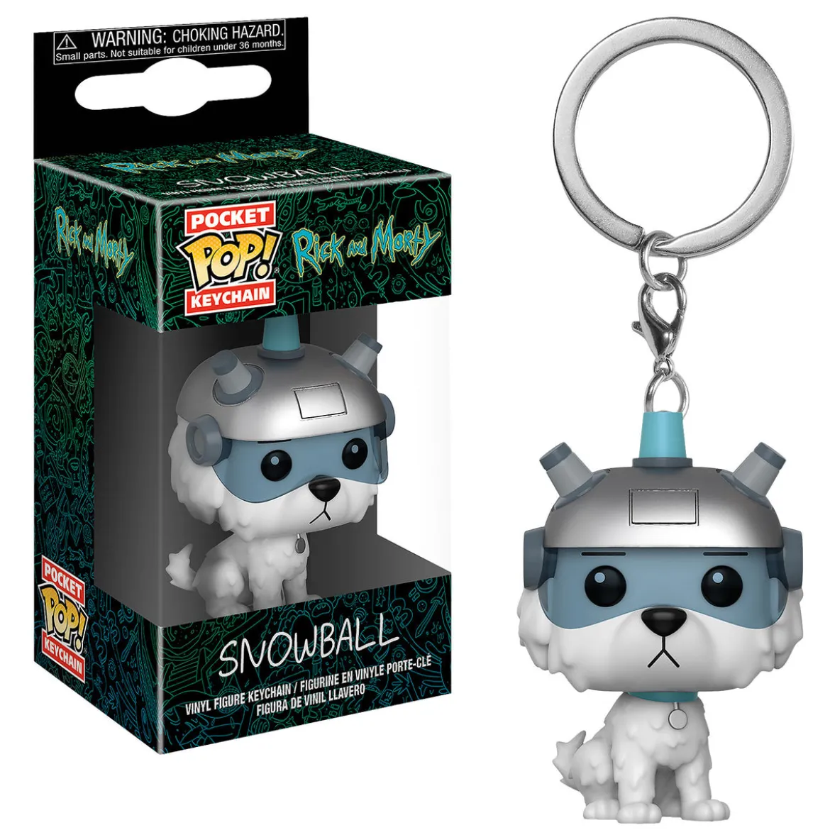 Rick and Morty - Snowball Funko Pop Schlüsselanhänger