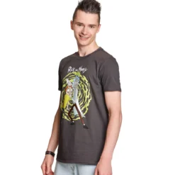 Rick and Morty - Spiral T-Shirt grau