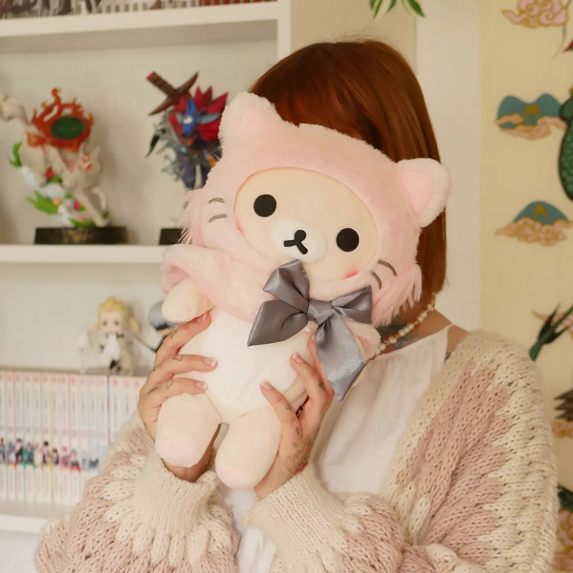 Rilakkuma - Korilakkuma Pink Cat Plüschfigur