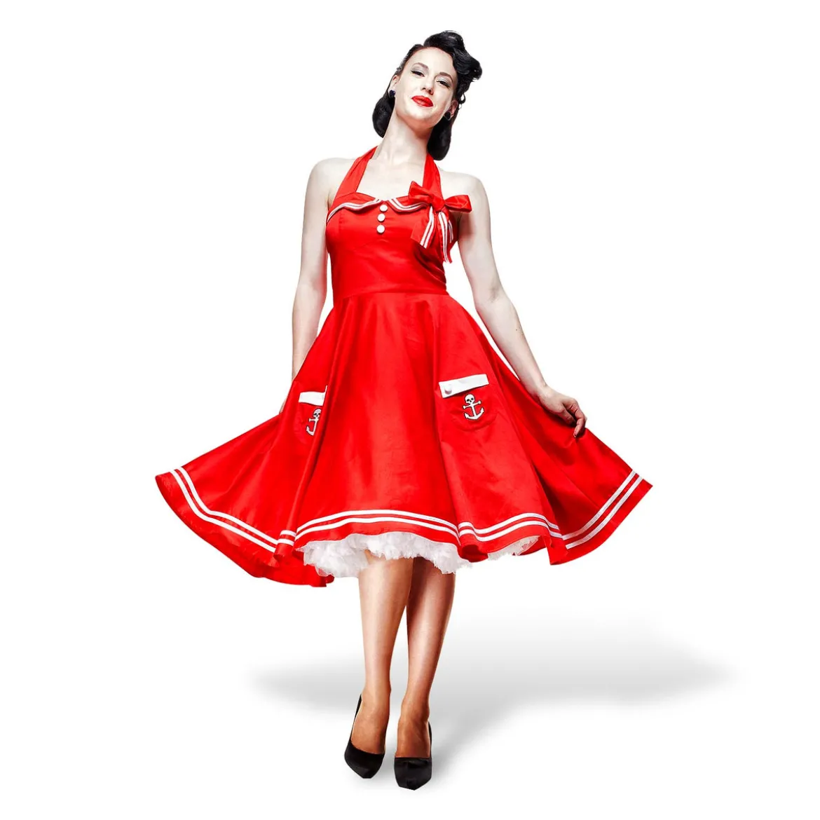 Rockabilly-Kleid Motley rot