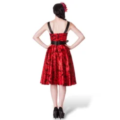 Rockabilly-Kleid Tattoo Flock